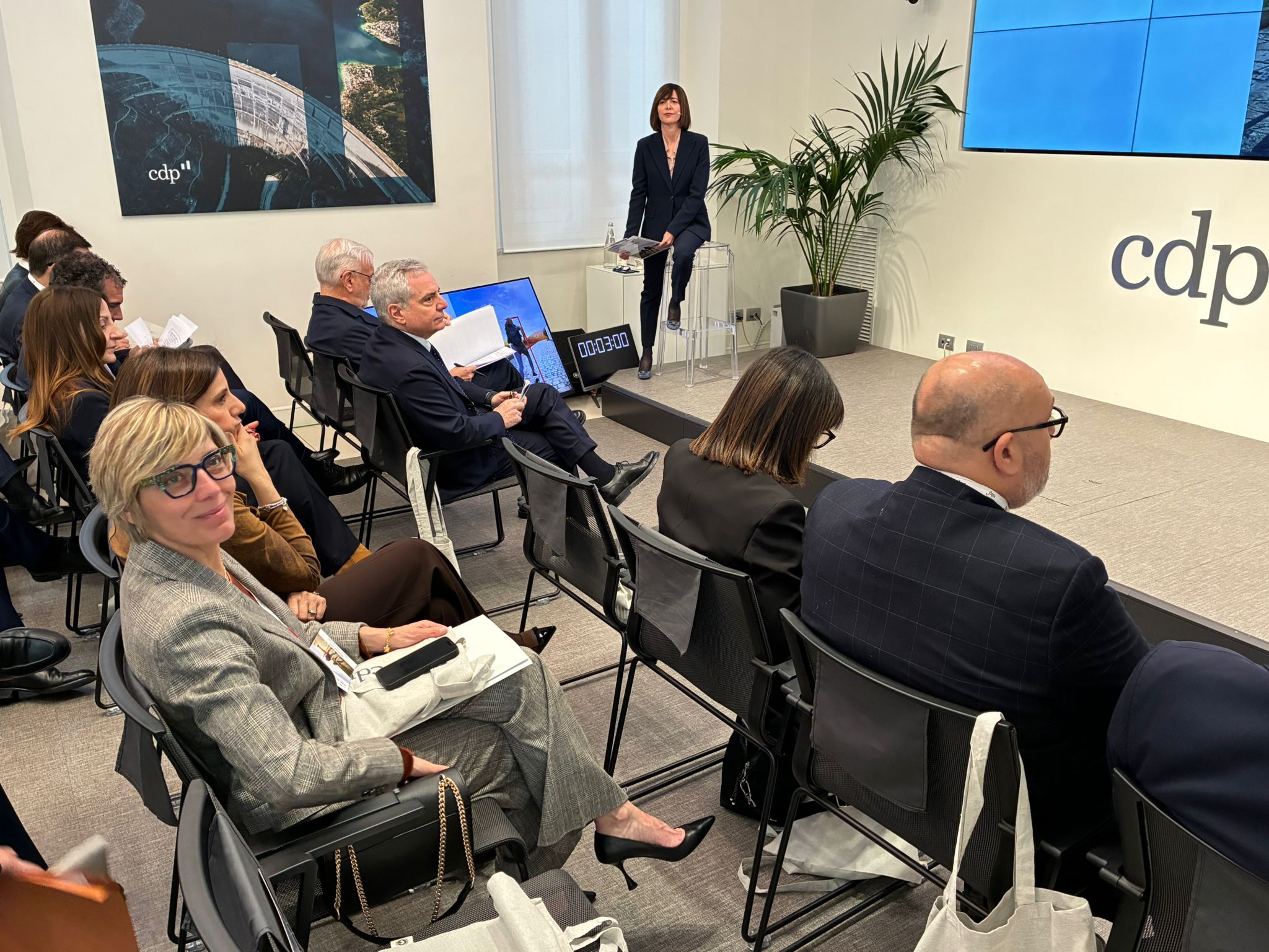 L'assessore Zilli nella platea della plenaria