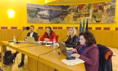 L'assessore regionale Cristina Amirante (al centro) nel suo intervento all'intro sul futuro Piano di governo del territorio