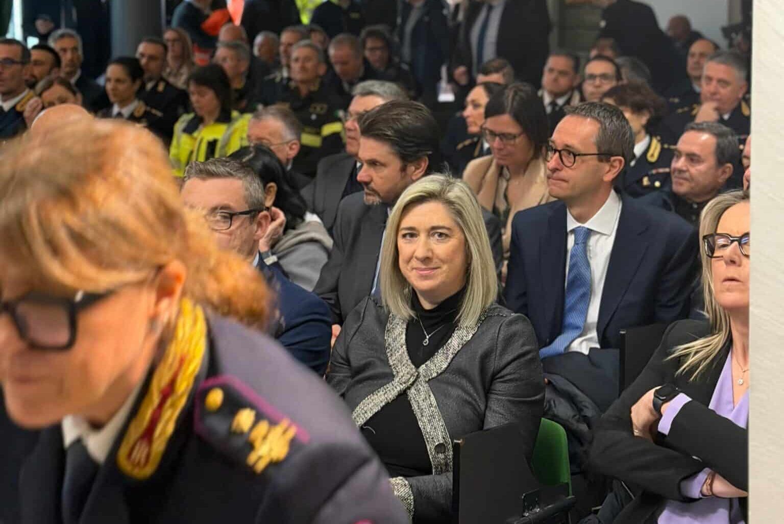 L'assessore regionale Cristina Amirante alla cerimonia di inaugurazione del Distaccamento Polizia Stradale a San Donà di Piave