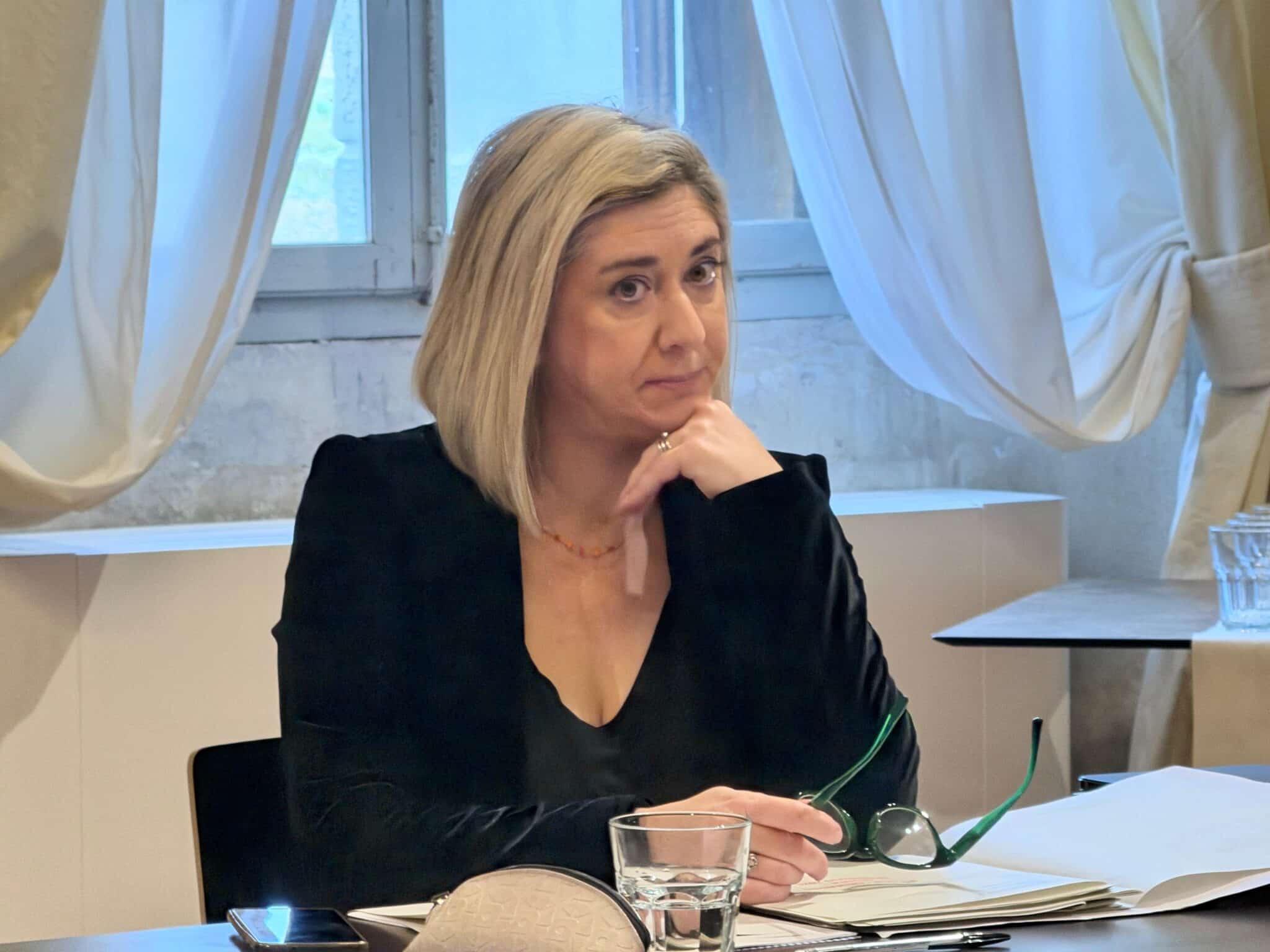L'assessore regionale alle Infrastrutture e territorio, Cristina Amirante
