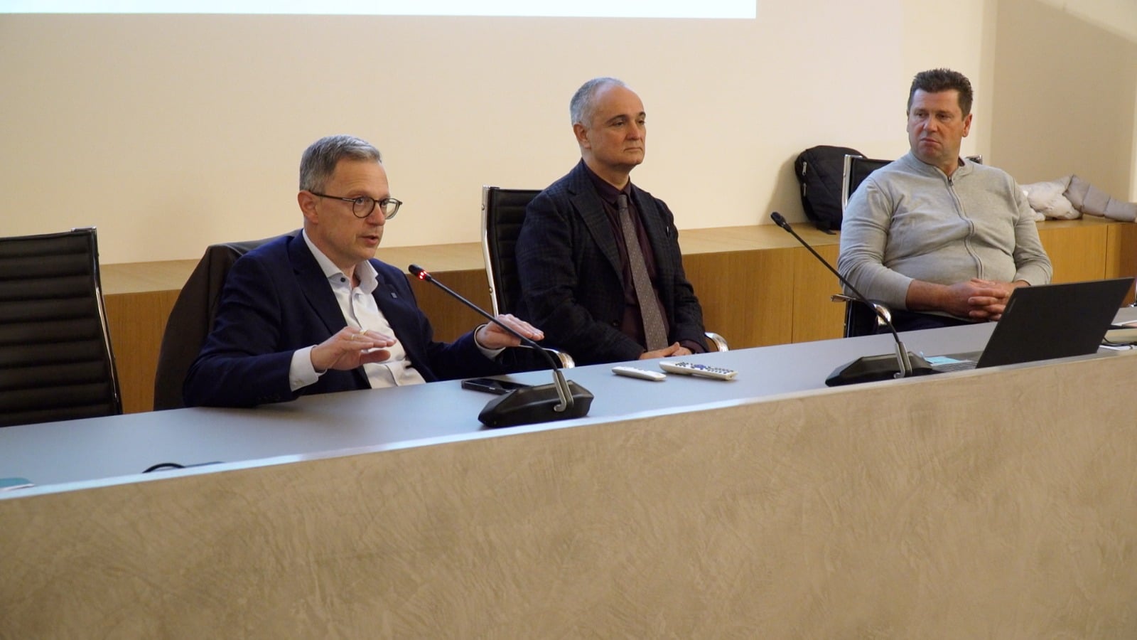 L’assessore regionale alle Risorse agroalimentari, forestali e ittiche Stefano Zannier all’evento "Irriframe - Per una irrigazione efficiente"