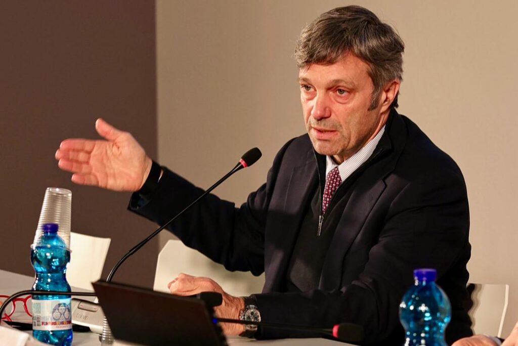 Matteo Zoppas nel corso del suo intervento