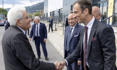 Il Presidente della Repubblica Sergio Mattarella e il governatore Massimiliano Fedriga