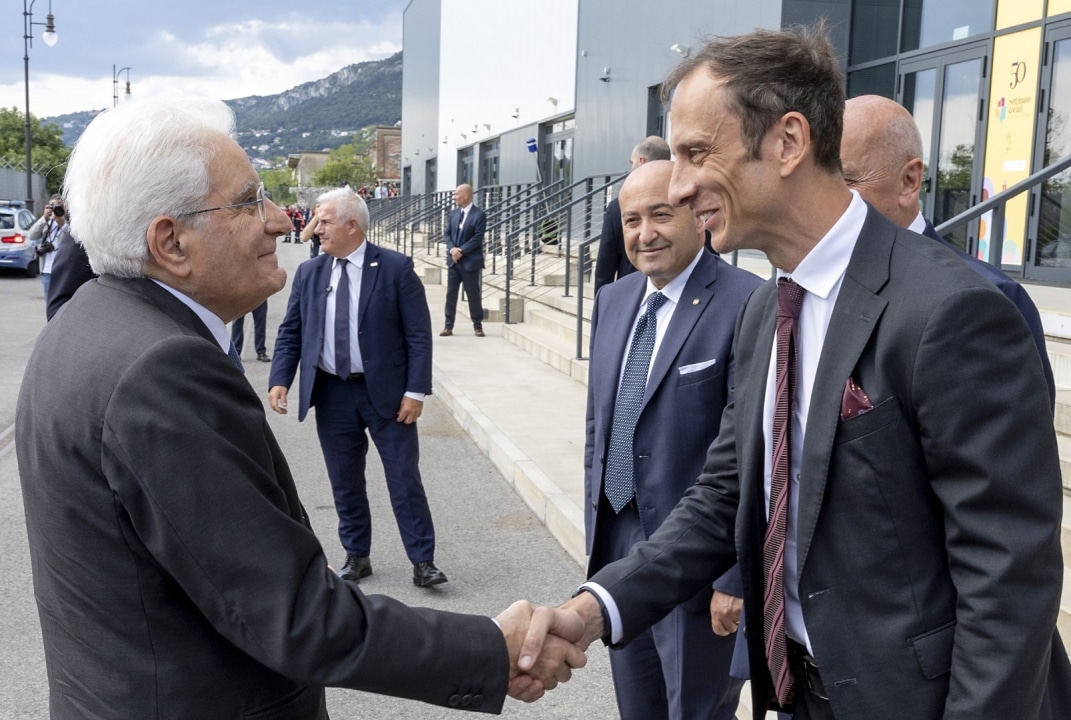 Il Presidente della Repubblica Sergio Mattarella e il governatore Massimiliano Fedriga