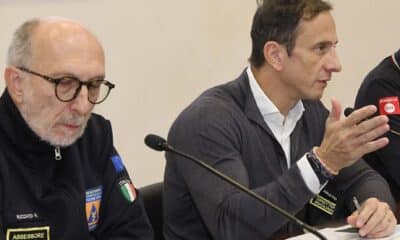 Il governatore della Regione Massimiliano Fedriga e l'assessore regionale alla Protezione civile Riccardo Riccardi - Protezione civile