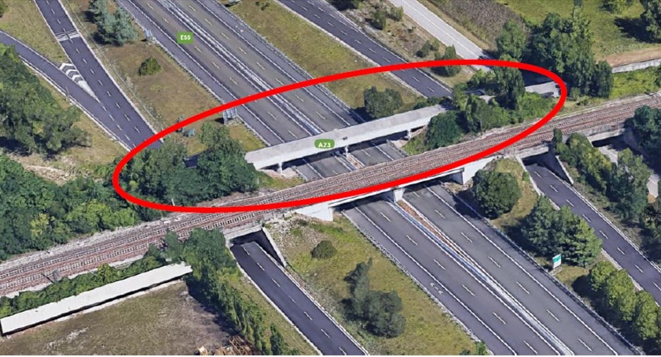 Il rendering del sovrappasso che verrà realizzato