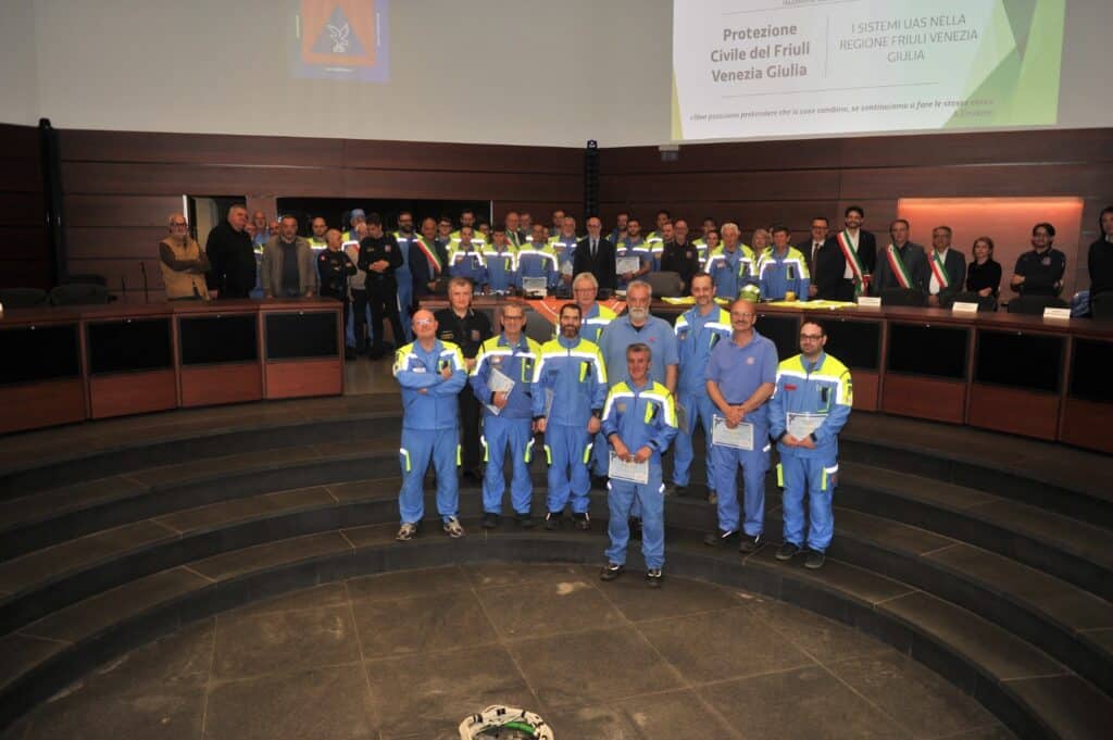 La consegna degli attestati UAS a 39 volontari