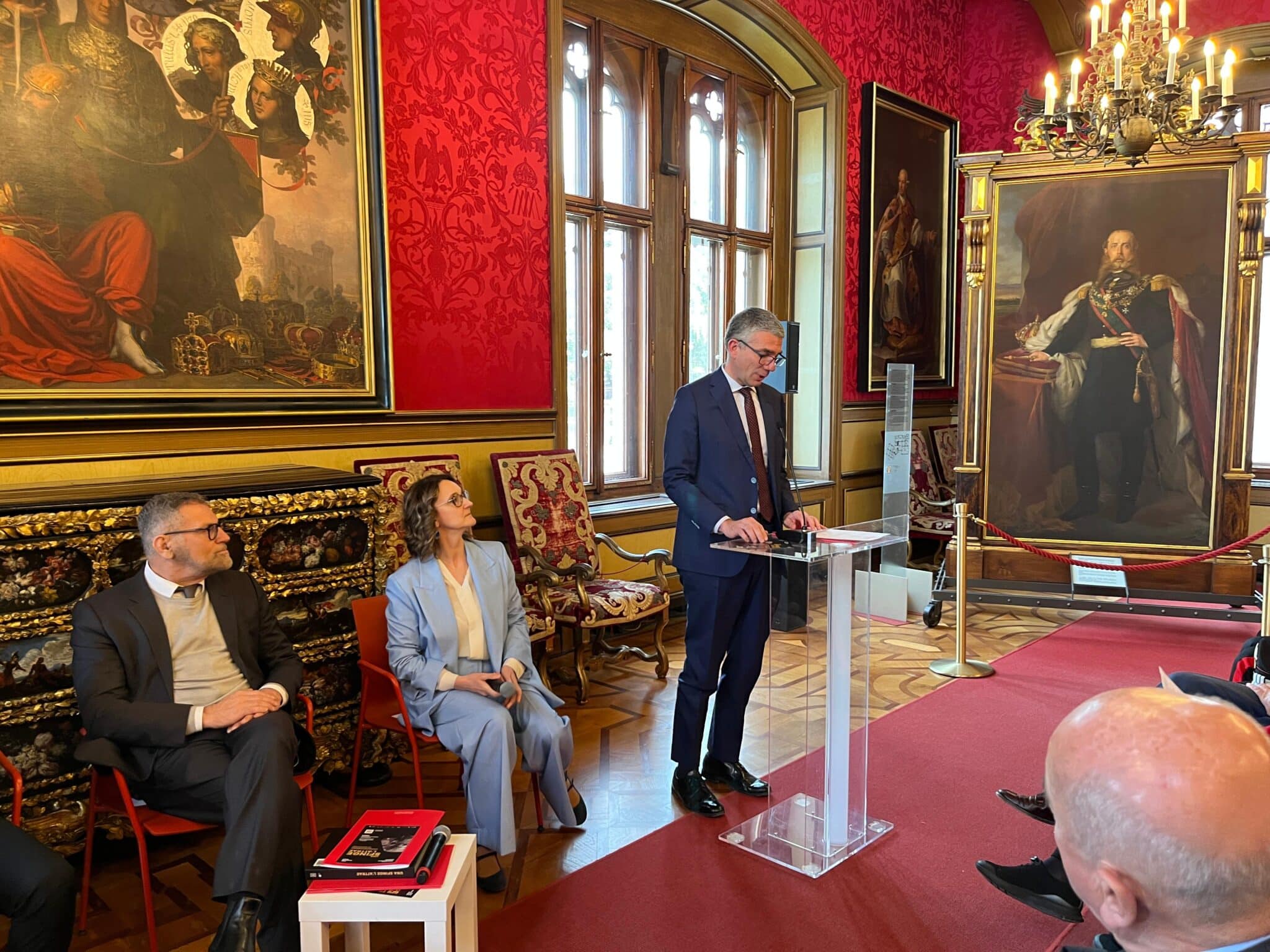 La presentazione della mostra Una sfinge l’attrae. Massimiliano d’Asburgo e le collezioni egizie tra Trieste e Vienna, a cui ha partecipato l'assessore regionale alle Autonomie locali Pierpaolo Roberti - rapina ospedale Udine