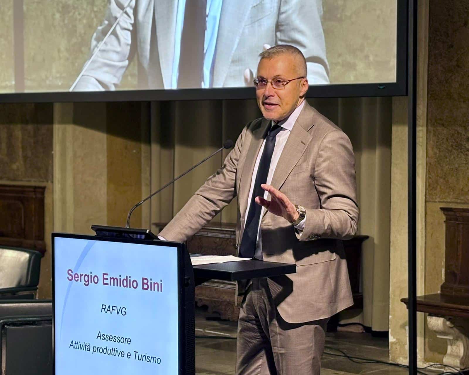 L'assessore regionale alle Attività produttive e Turismo, Sergio Emidio Bini