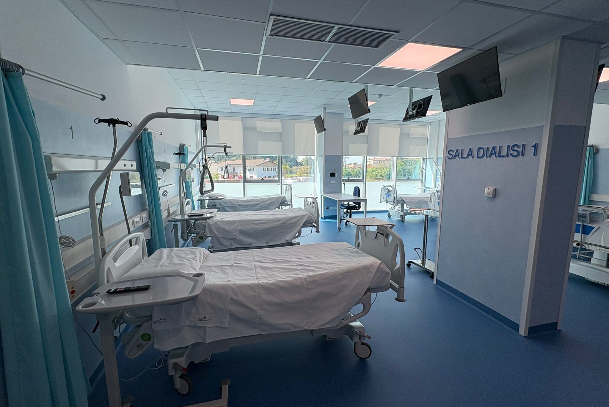 L'interno del centro dialisi a Cividale del Friuli