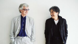 Wim Wenders con l'attore Yakusho Koji