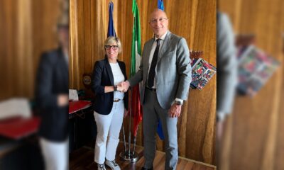 L'amministratore unico di Insiel Diego Antonini e l'assessore regionale Barbara Zilli