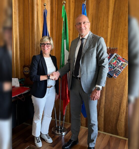 L'amministratore unico di Insiel Diego Antonini e l'assessore regionale Barbara Zilli
