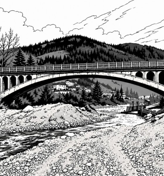 Il ponte sul Chiarsò a Paularo