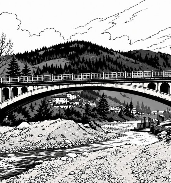 Il ponte sul Chiarsò a Paularo