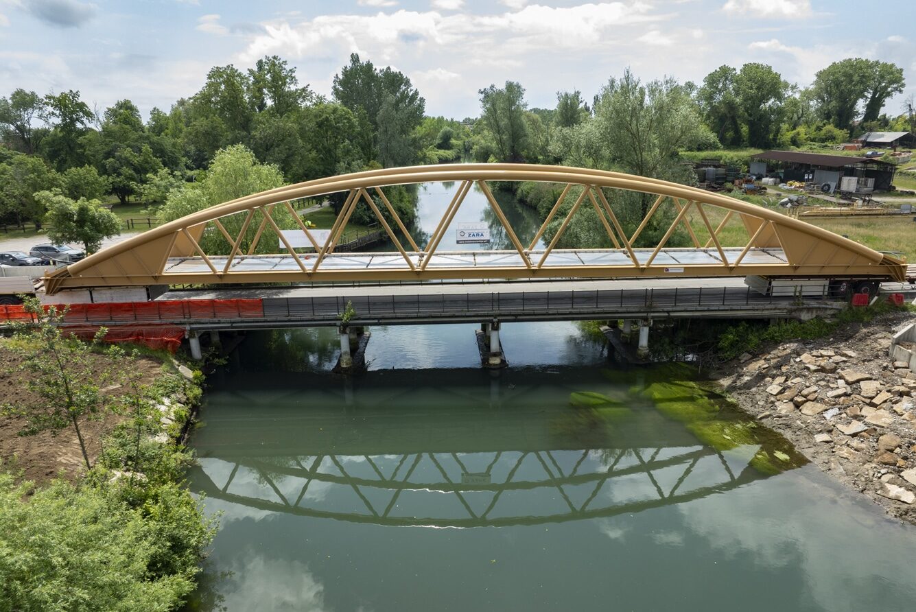 Il ponte sul fiume Corno a San Giorgio di Nogaro
