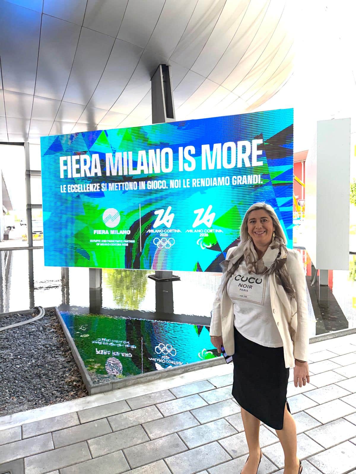 L'assessore regionale alle Infrastrutture e territorio Cristina Amirante alla Fiera di Milano per la manifestazione "Transpotec Logitec"