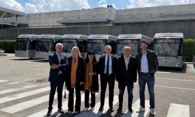 L'inaugurazione dei bus elettrici a Pordenone