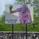 Una delle installazioni dedicate a Pantani