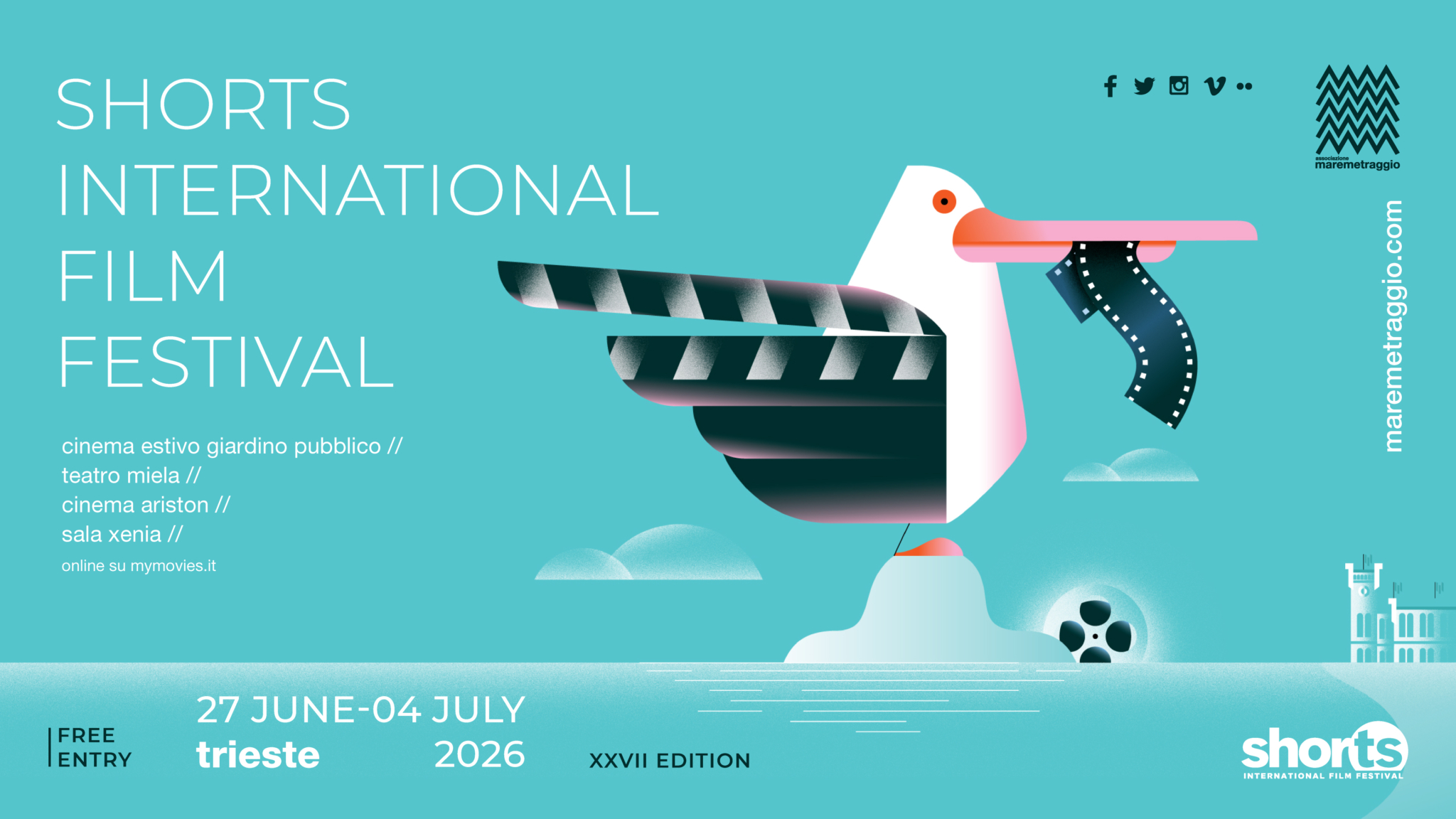 Locandina di ShorTS - Rassegna di cinema breve a Trieste dal 27 giugno al 4 luglio 2026