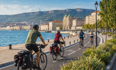 Cicloturisti verso Trieste