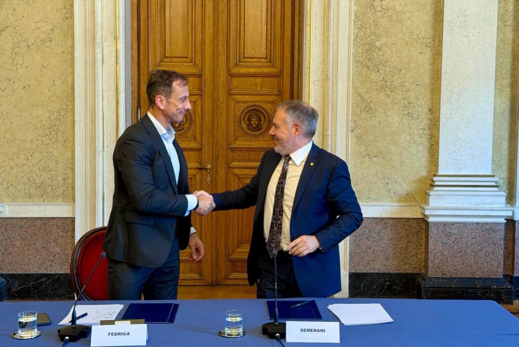 Il governatore Fedriga con il Console generale onorario del Perù Alessio Semerani