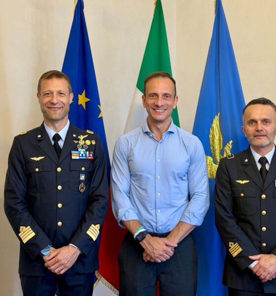 Il governatore Massimiliano Fedriga tra i colonnelli Antonino Siclari e Giovanni Lodato