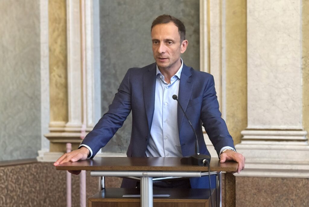 Il governatore della Regione Massimiliano Fedriga