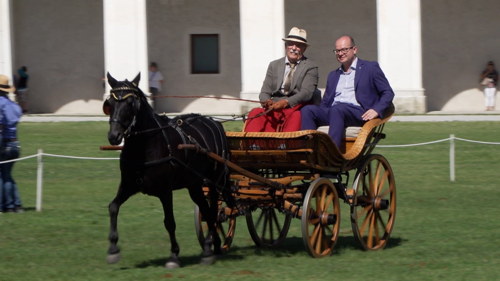 Il vicegovernatore Mario Anzil al Concorso internazionale di carrozze d'epoca a Villa Manin di Passariano di Codroipo