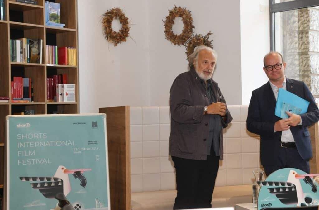 Il vicegovernatore Mario Anzil con Maurizio di Rienzo alla presentazione dell’edizione 2026 di ShorTS International Film Festival