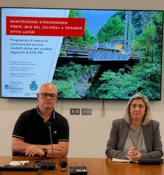 La presentazione del progetto del nuovo ponte sul Colvera