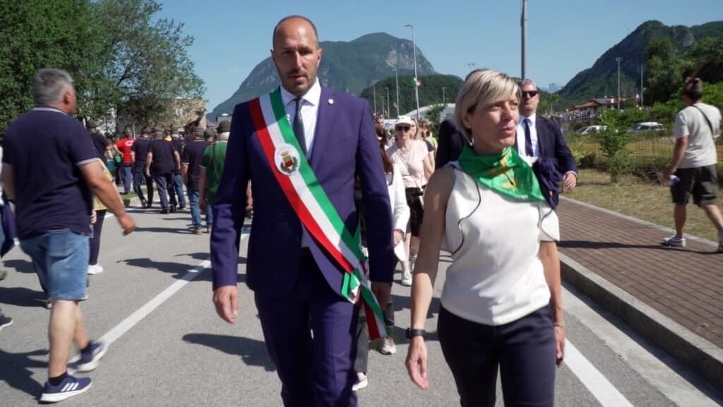 L'assessore Barbara Zilli assieme al sindaco Roberto Revelant