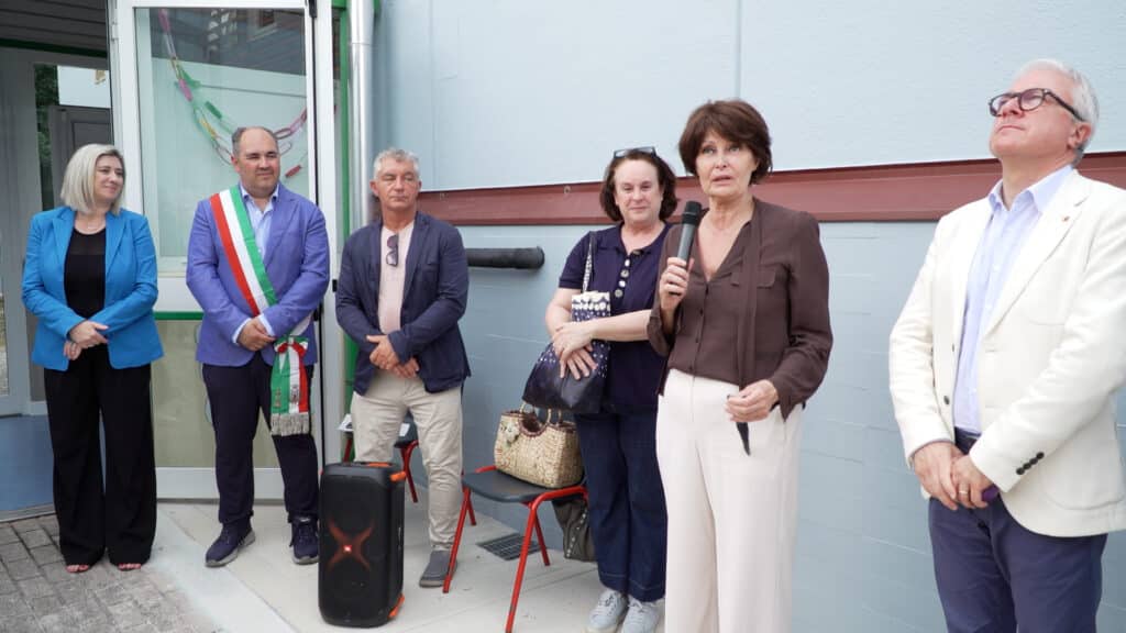 L'assessore Rosolen durante il suo intervento
