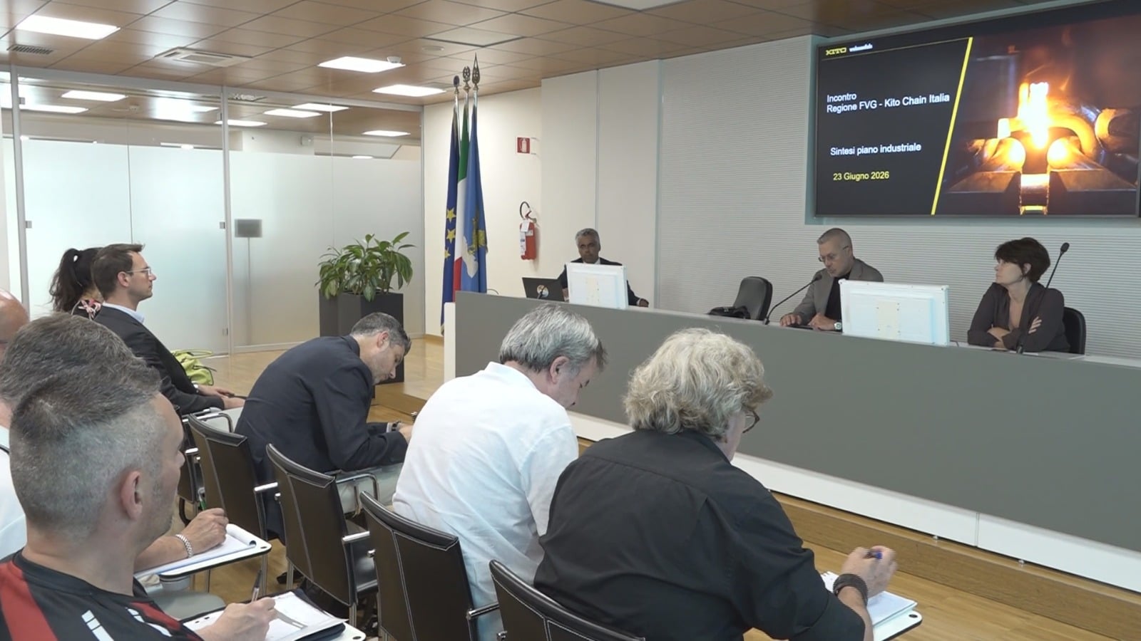 L'incontro nella sede della Regione a Udine