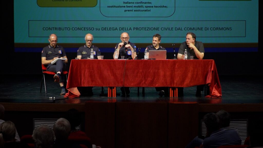 L'incontro pubblico sulla frana di Brazzano tenutasi a Cormons