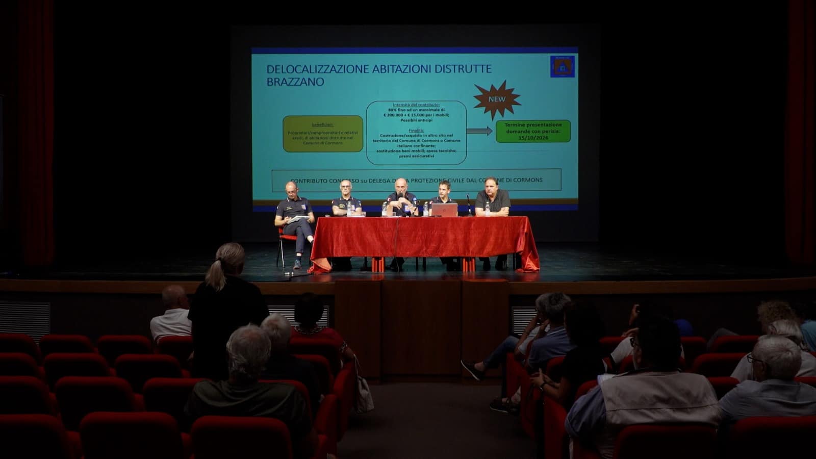 L'incontro pubblico sulla frana di Brazzano tenutasi a Cormons