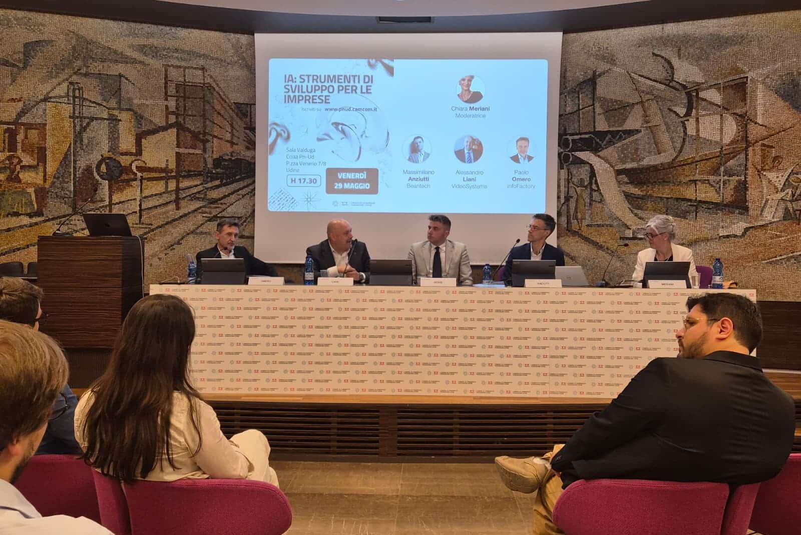 Un momento del convegno sull'IA nelle imprese