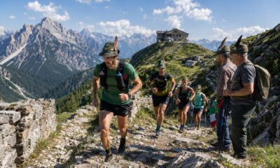 Alpini in una gara delle alpiniadi