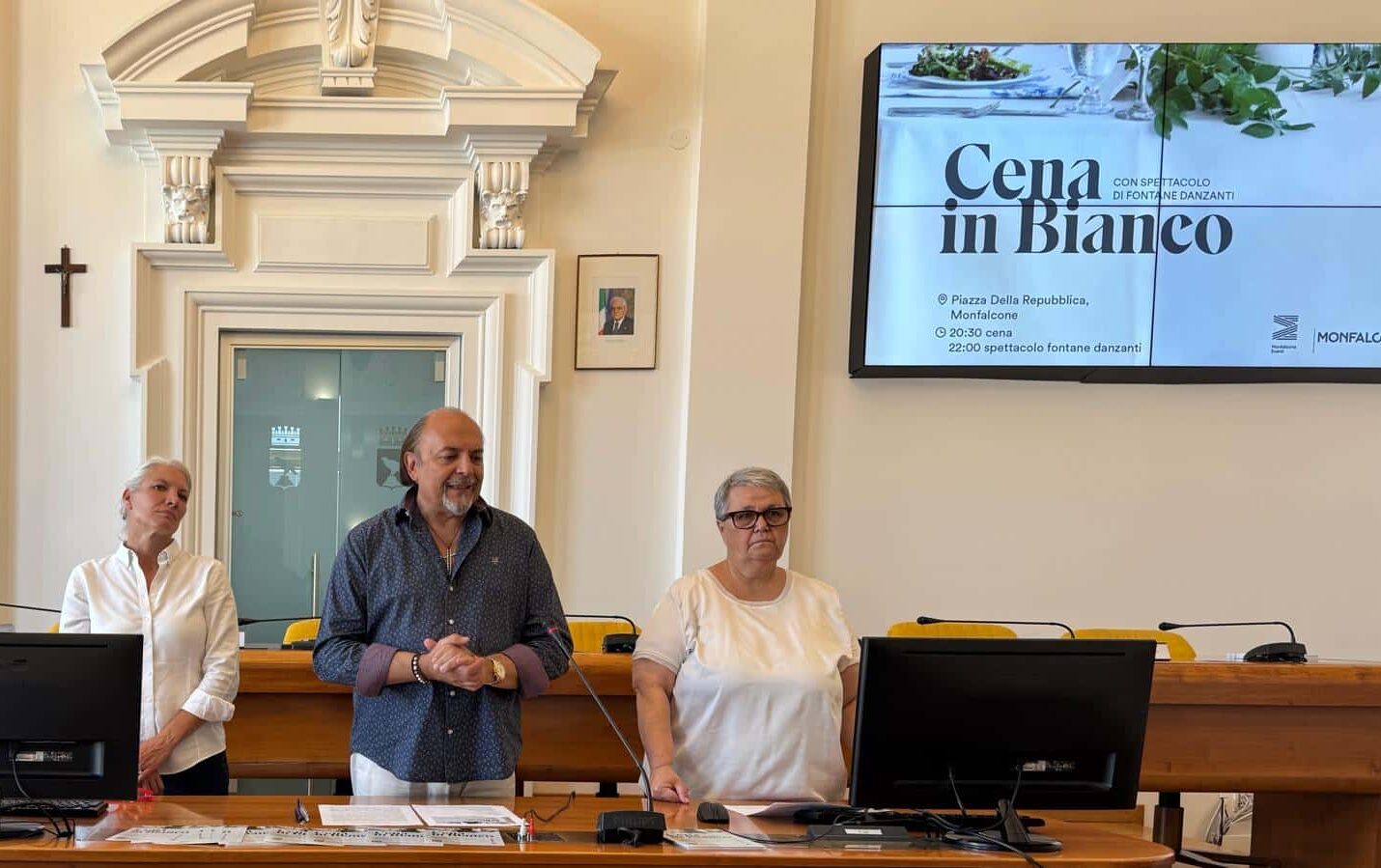Conferenza di presentazione Cena in Bianco Monfalcone