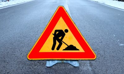 Cartello di lavori in corso