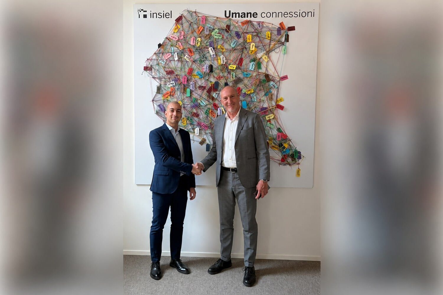Diego Antonini (Amministratore unico di Insiel) con Matteo Bassi (Assessore del comune di Manzano)