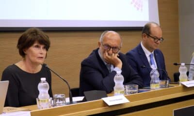 Gli assessori regionali Alessia Rosolen, Riccardo Riccardi e Mario Anzil a Villa Manin per la presentazione del progetto di welfare culturale