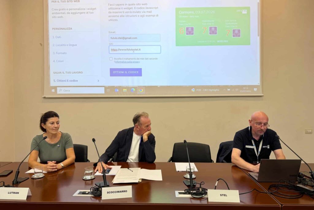 La presentazione del nuovo applicativo Widget UV alla presenza dell'assessore regionale alla Difesa dell'ambiente Fabio Scoccimarro