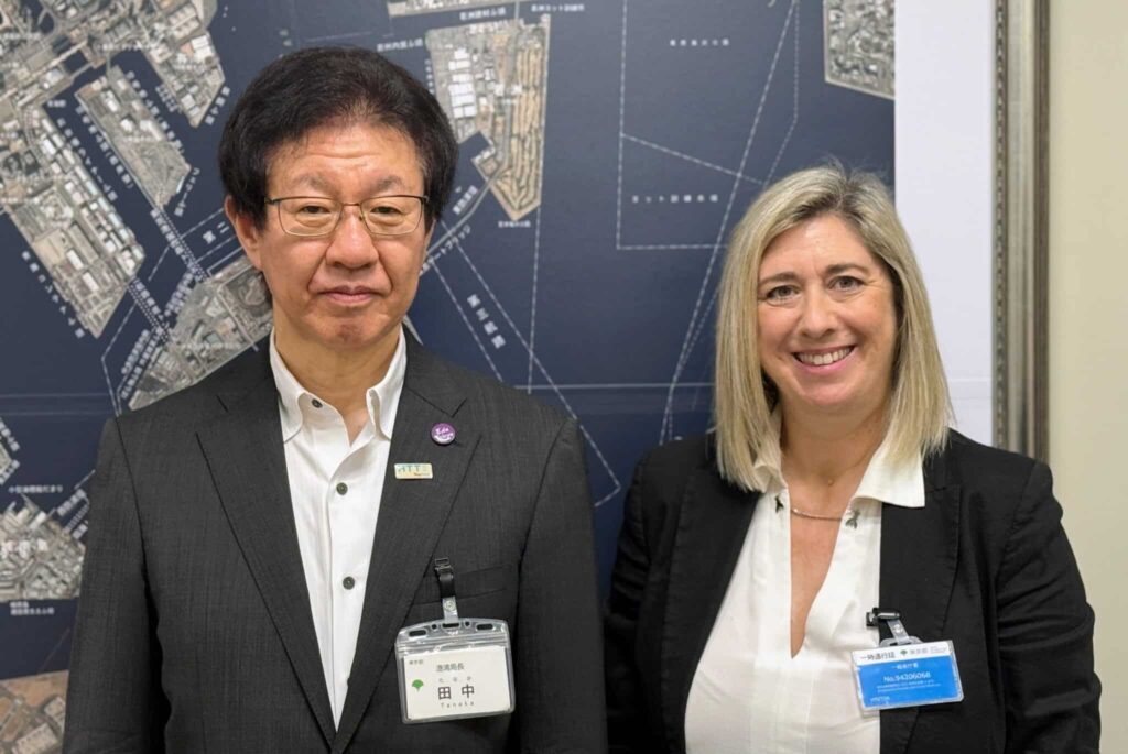 L'assessore Amirante con Akira Tanaka, direttore generale del Porto di Tokyo