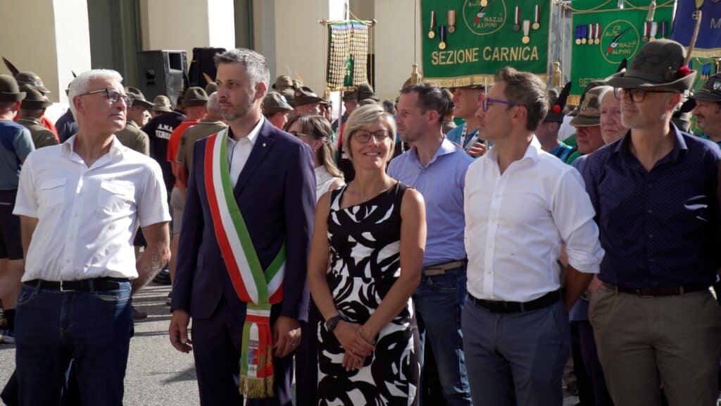 L'assessore Zilli alla cerimonia di apertura delle Alpiniadi ad Arta Terme