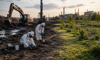 Operazioni di bonifica di un terreno