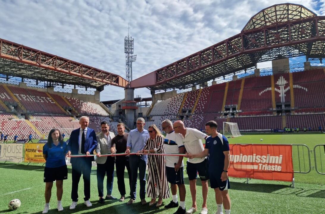 Taglio del nastro per l'Inter Summer Camp 2026 allo stadio Rocco di Trieste