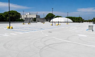 Una parte del nuovo parcheggio di Grado
