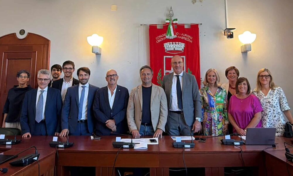 Foto di gruppo al comune di Duino Aurisina