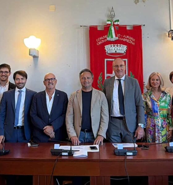 Foto di gruppo al comune di Duino Aurisina